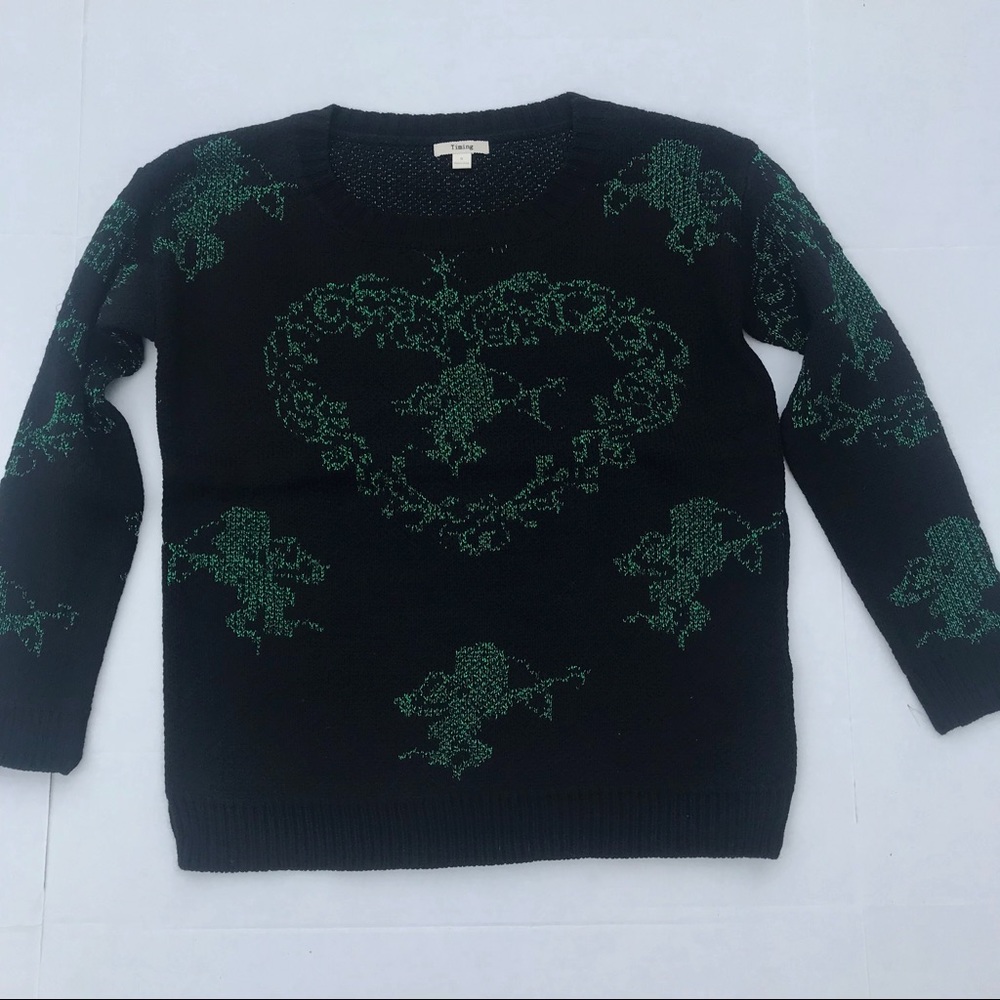 Black long sleeve top